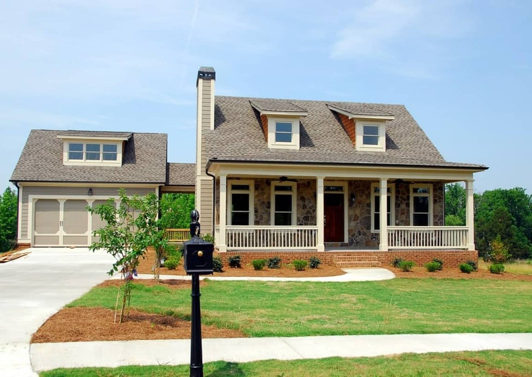 porch and stoop with concrete finishing