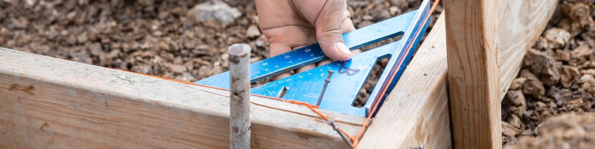 work being done on a concrete project